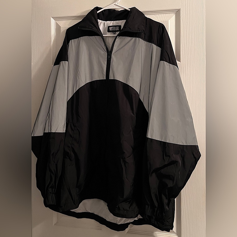 Poster Girl Reflective Oversized Jacket.